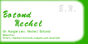 botond mechel business card